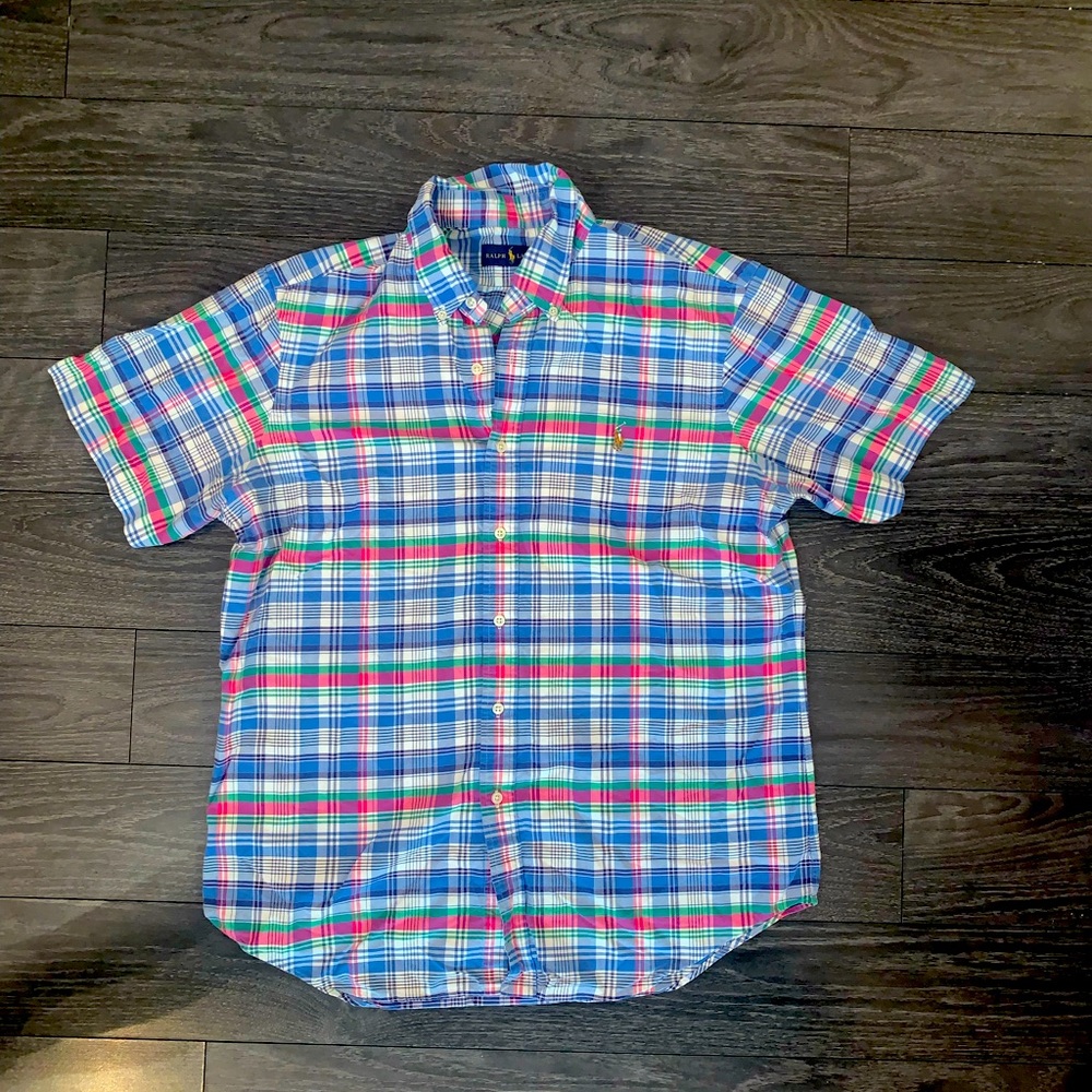 Men’s Polo Button Down Short Sleeve